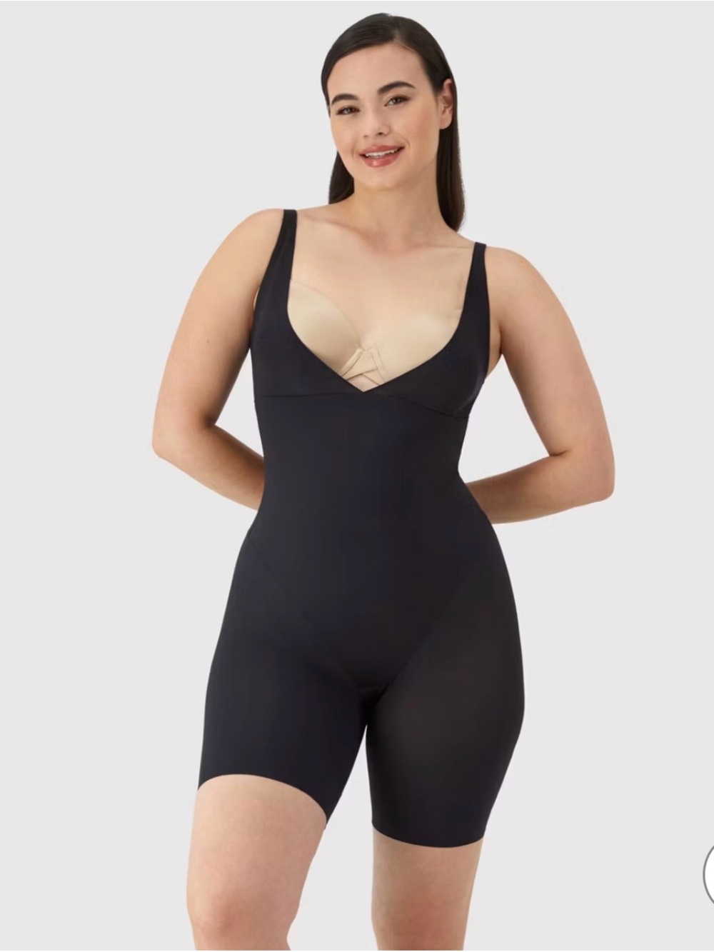 Maidenform Black Open Bust Full-Body Shaper *NEW